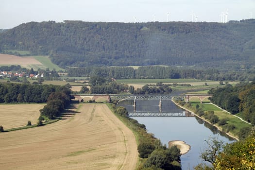 The Weser near Fürstenberg