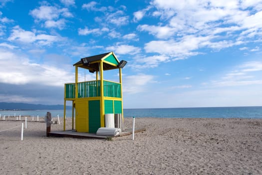 white beach along the coast of Sardinia