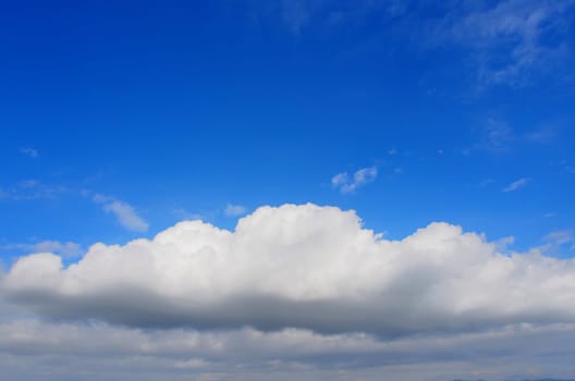 clouds in the serene sky