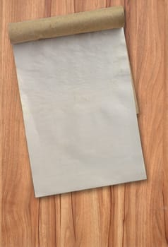old used notebook on a wooden background