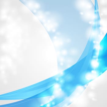 Abstract shiny blue background. Vector template eps 10
