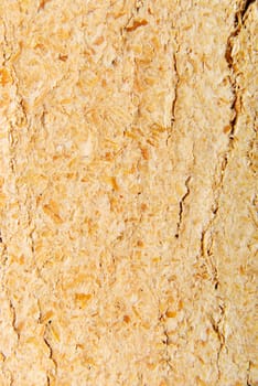 Wood sawdust briquettes texture , isolated on white