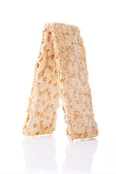 Healthy rye cracker bread for diet