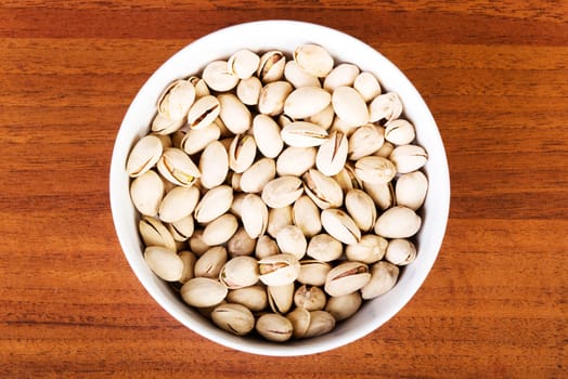 Bowl of pistachio nuts