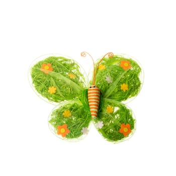 Easter spring decoration, isolated on white