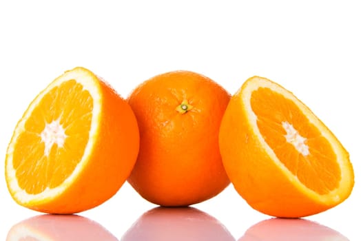 Orangfe fruit, isolated on white