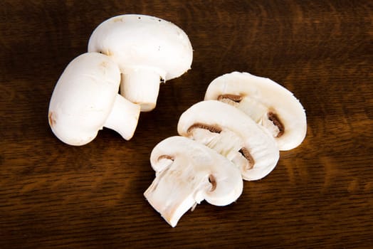 Edible button mushroom, 	champignon