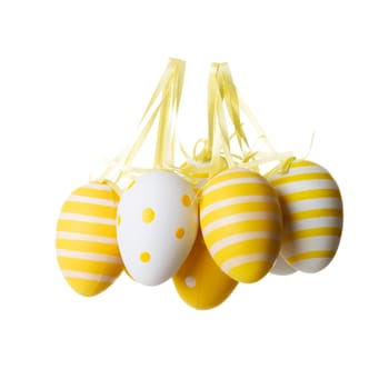 Easter egg decoration, isolated on white