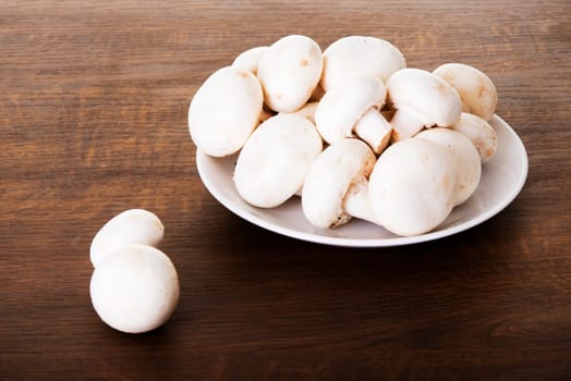 Edible button mushroom, 	champignon