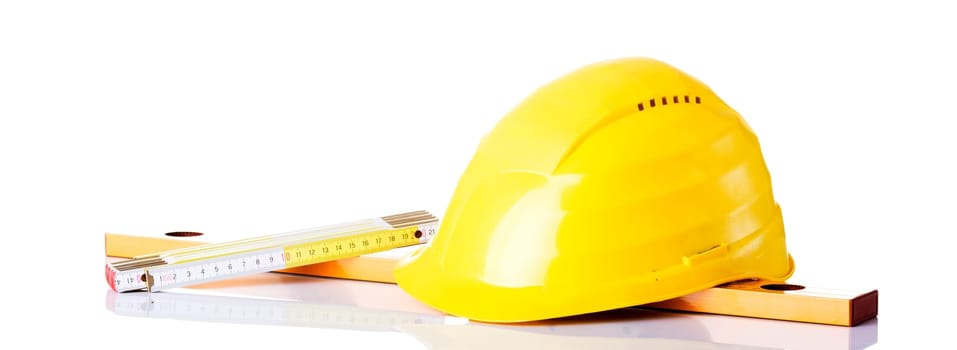 Construction set - helmet, measure,measuring