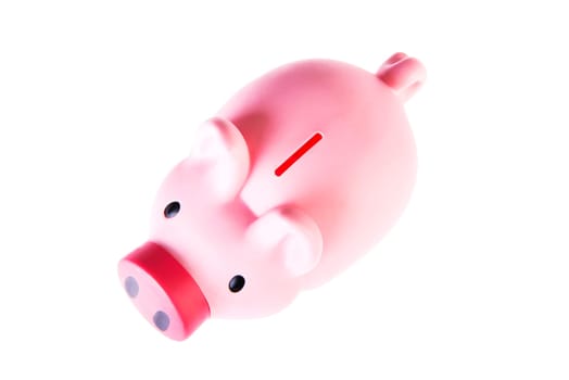 Piggy bank. Isolated on white.