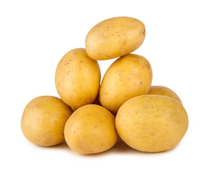 stacks of potatoes
