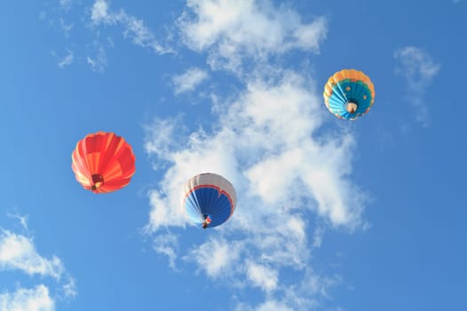 colorful hot air balloons