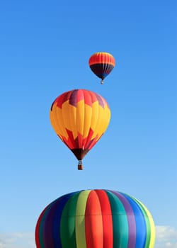 colorful hot air balloons