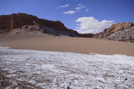 Valle del luna - valley of the moon, in atacama, chile
