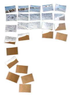 Photo collage top view - beach photo