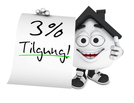 Small 3D House Black - 3 percent repayment