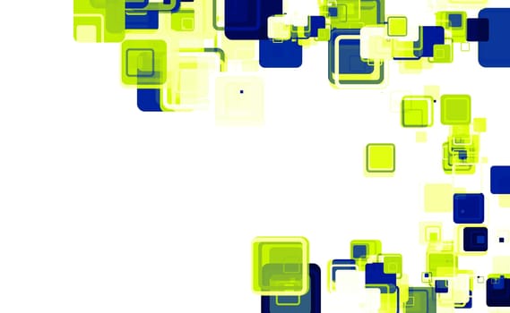 Cube Matrix Green Blue White 01