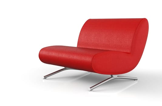 Ergonomic Designer Armchair Red