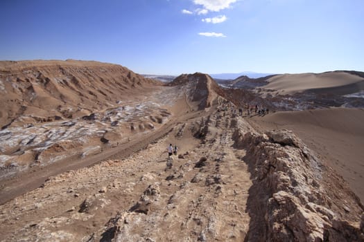 Valle del luna - valley of the moon, in atacama, chile