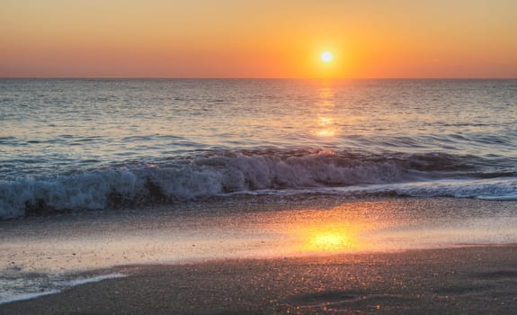 Vero Beach in Florida at Sunrise.