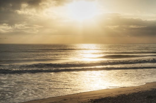 Sunrise at Canaveral National Seashore in Florida.