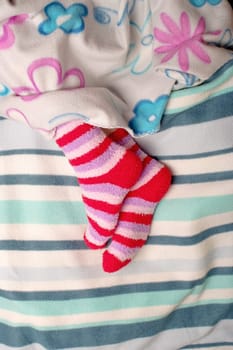 Warm socks and blankets
