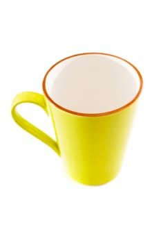 Empty mug isolated on white
