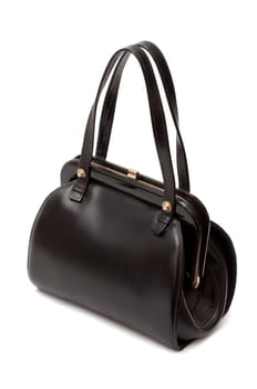 Retro handbag isolated on white surface