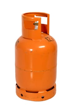 Gas bottle isolated on white