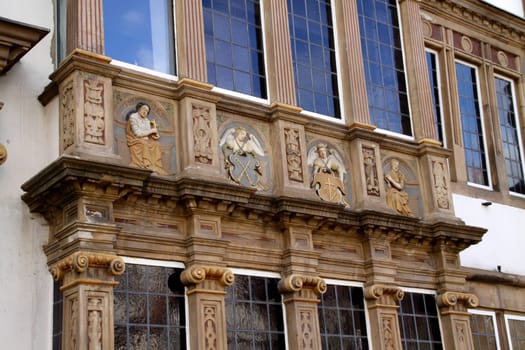 Detail of the witches' mayor's house in Lemgo