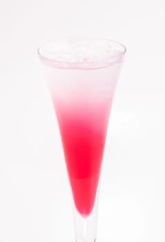 Red Sip Cocktail made of strawberry liqueur, triple sec and topped up with soda