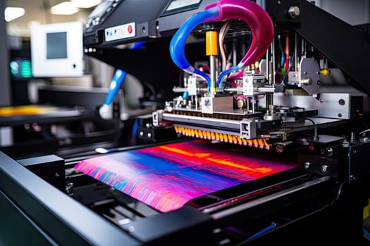 a 3d printer being used to print an image on a piece of paper in front of the printer's screen