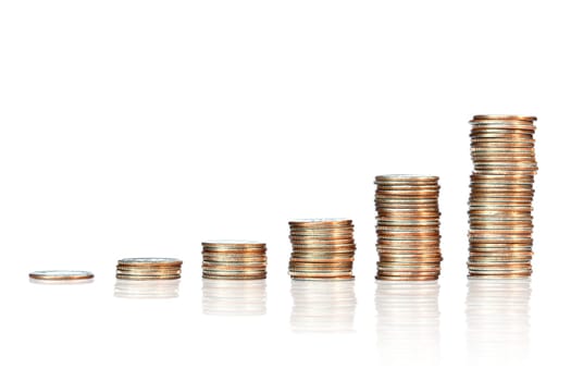 stacks of coins