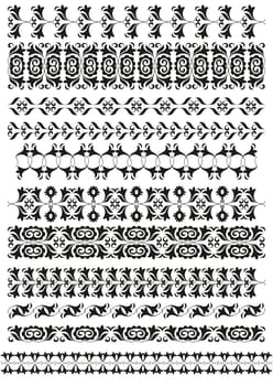 The eastern border of traditional ottoman set of patterns