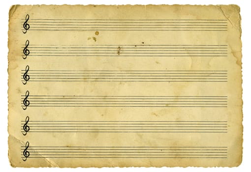 Old empty music sheet version