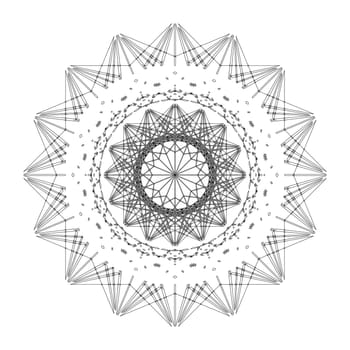 Star shape tile design, abstract art