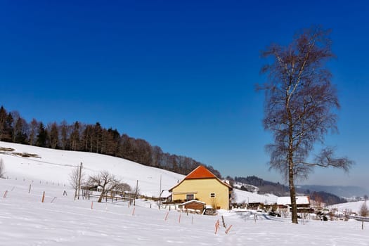 High valley in the Bernese Jura