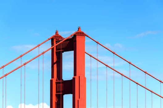 Golden Gate Bridge in San Francisco, California in United States of America