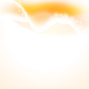 Abstract yellow wavy background. Vector design eps 10. Gradient mesh included