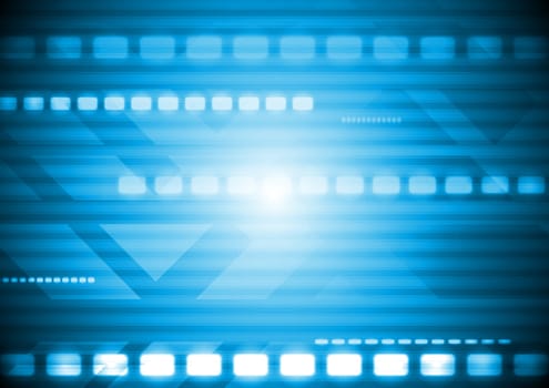 Abstract blue technology background. Vector design eps 10