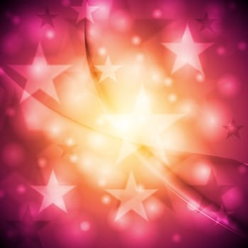 Colourful abstract background with stars. Eps 10 vector design