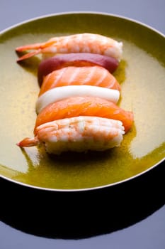 Sushi traditional japanese food