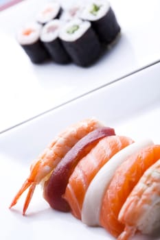 Collection of sushi