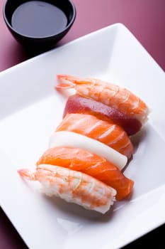 Sushi traditional japanese food