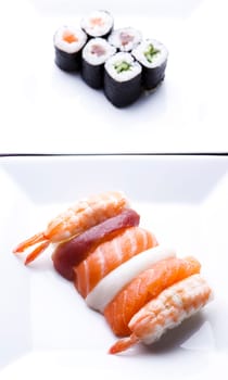 Collection of sushi