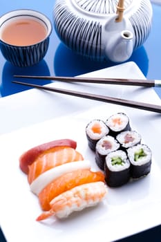 Sushi traditional japanese food