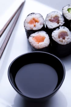 Sushi traditional japanese food