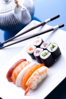 Sushi traditional japanese food