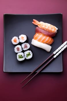 Sushi traditional japanese food